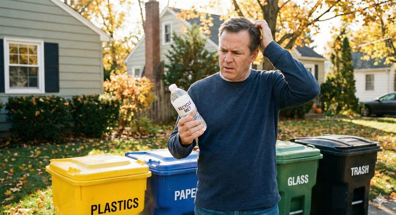 Wondering how to recycle in front of recycling bins