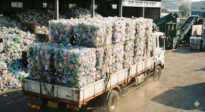 투명 페트병 재활용 과정